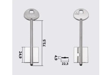 Заготовка ключа Silca ГАРДІАН / 5GUN5(S)