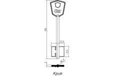 Заготовка ключа КРИТ