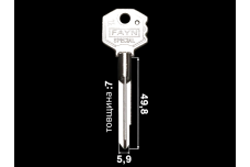 Заготовка ключа ХРЕСТ FAYN