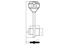 Заготовки ключа LF 1 СЕЙФ