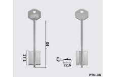 Заготовка ключа Silca PLL / PTN4G (Jma)