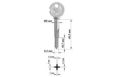 Заготовка ключа KR 1