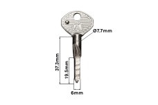 Заготовка ключа ХРЕСТ APEX 1 (6 мм)