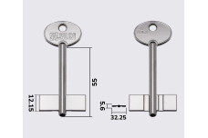 Заготовка ключа ТУЛА 14 /  5TOL3 (S)