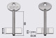 Заготовка ключа ТУЛА 14/ 5TOL3 (S)