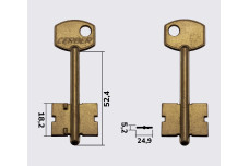 Заготовка ключа ЦЕРБЕР 1 / 5DVN10(S)