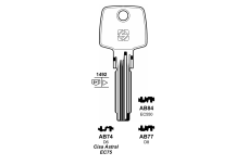Заготовка ключа CI 26 (CISA)/AB 74 Silka