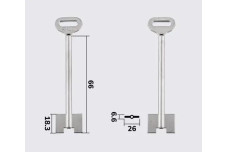 Заготовка ключа SILСA 5DVN8