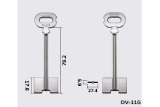 Заготовка ключа SILCA 5DVN 15