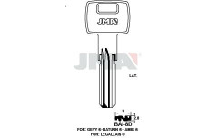 Заготовка ключа JMA BAI 8D(STU 6R - Silka)