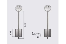 Заготовка ключа Silca RLN ЧЕРУТТІ-CERUTTI
