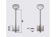 Заготовка ключа Silca 5BL1