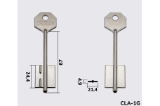 Заготовка ключа КЛАС №3 /  CLA5G (J)