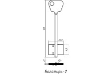 Заготовка ключа БОГАТИР