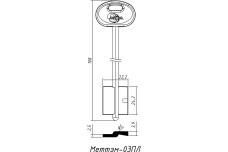 Заготовка ключа МЕТТЭМ-03ПЛ