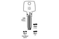 Заготовка ключа JMA ABUS AB77 SILCA