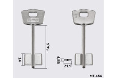 Заготовка ключа 5MT3 (BP) /  MT15G