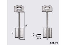 Заготовка ключа SECUREMME 5SCM8 