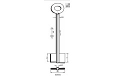 Заготовка ключа STUV 8310TA сейфові