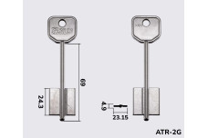 Заготовка ключа SILCA 5AT1 / 2AT1