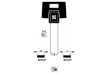 Заготовка ключа Silca MTK2P