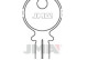 Заготовка ключа JMA KA 6 (КАBA)