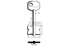 Заготовка ключа 5DVN 10 / DV 10G (J)