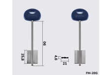 Заготовка ключа SILCA 5FI 23P(S) / FM20G9J)(5SCM14 / 2SEC3)