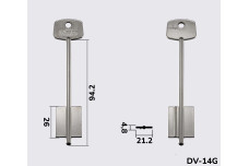 Заготовка ключа Ельп 4 / Elp 4 /  DV14G /  5DVN27 (S)