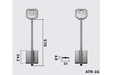 Заготовка ключа JMA 5AT9 /  ATR1G