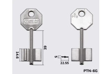 Заготовка ключа SILCA 5PT3 (PTN 6G) (Potent)