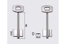 Заготовка ключа SECUREMME 5SCM6 (S)