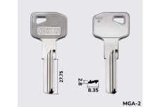 Заготовка ключа SILCA MGA2 / MG9(S) / MG11(Er) MG-MONTI