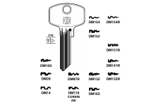 Заготовка ключа JMA DOM-SPECIAL DM151R Silca