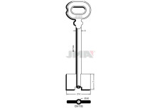 Заготовка ключа JMA DV-11G / 5DVN15 / DV11 СЕЙФ з отвором