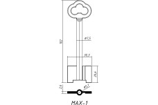 Заготовка ключа СЕЙФ МАХ-1