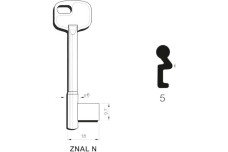 Заготовка ключа ELTO-ZNAL 6 5