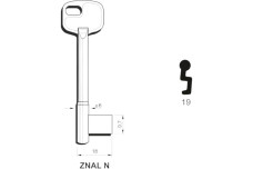 Заготовка ключа ELTO-ZNAL 6 19