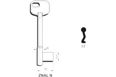 Заготовка ключа ELTO-ZNAL 6 17