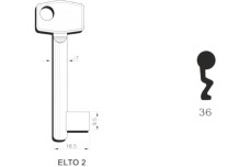 Заготовка ключа ELTO-ZNAL 7 36