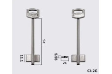 Заготовка ключа Silca 5SAB4 / SIB4G(J)