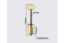 Заготовка ключа Silka ГРОДНО №2 (5CC2 )