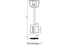 Заготовка ключа ПАЛЛАДИУМ PAL1 /  PLD1G