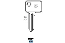 Заготовка ключа Silca ABUS AB27
