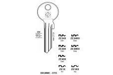 Заготовка ключа SILCA ZE40X IKON-BRUMME