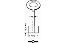 Заготовка ключа CANAS SKOR2 СЕЙФ