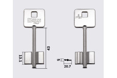 Заготовка ключа SILCA 5PT21 