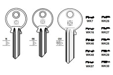 Заготовка ключа Silca WK26 WILKA