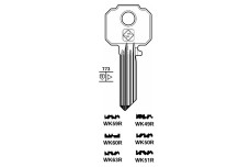 Заготовка ключа SILCA WK49R WILKA