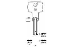 Заготовка ключа SILCA DM139-DOMB1 DOM 